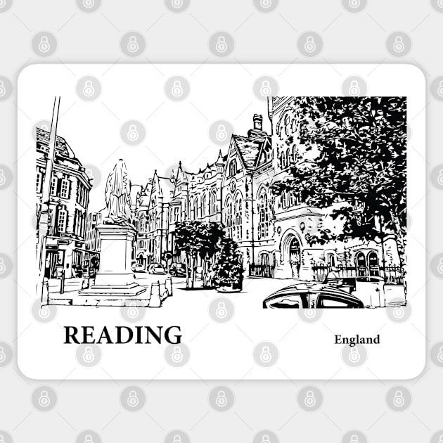 Reading England Sticker by Lakeric